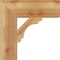 Ekena Millwork Olympic Block Rough Sawn Bracket, Western Red Cedar, 4"W x 14"D x 14"H BKT04X14X14OLY05RWR - alternate 2